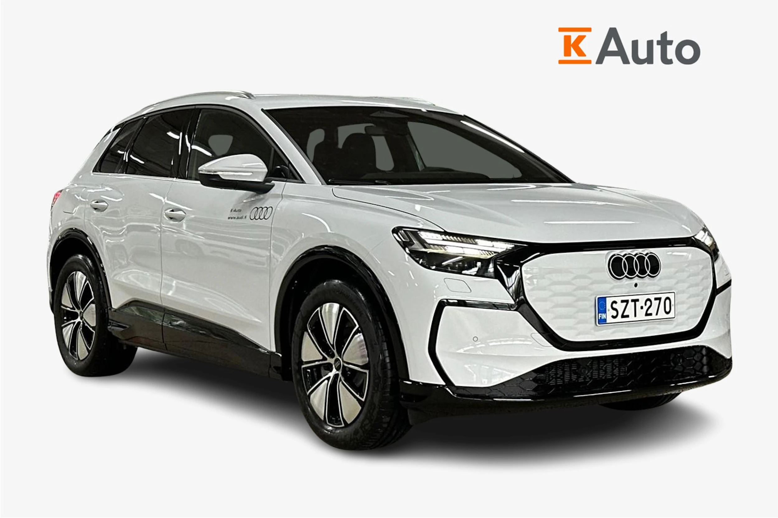met. valkoinen Audi Q4 e-tron 2026 kuva 1.