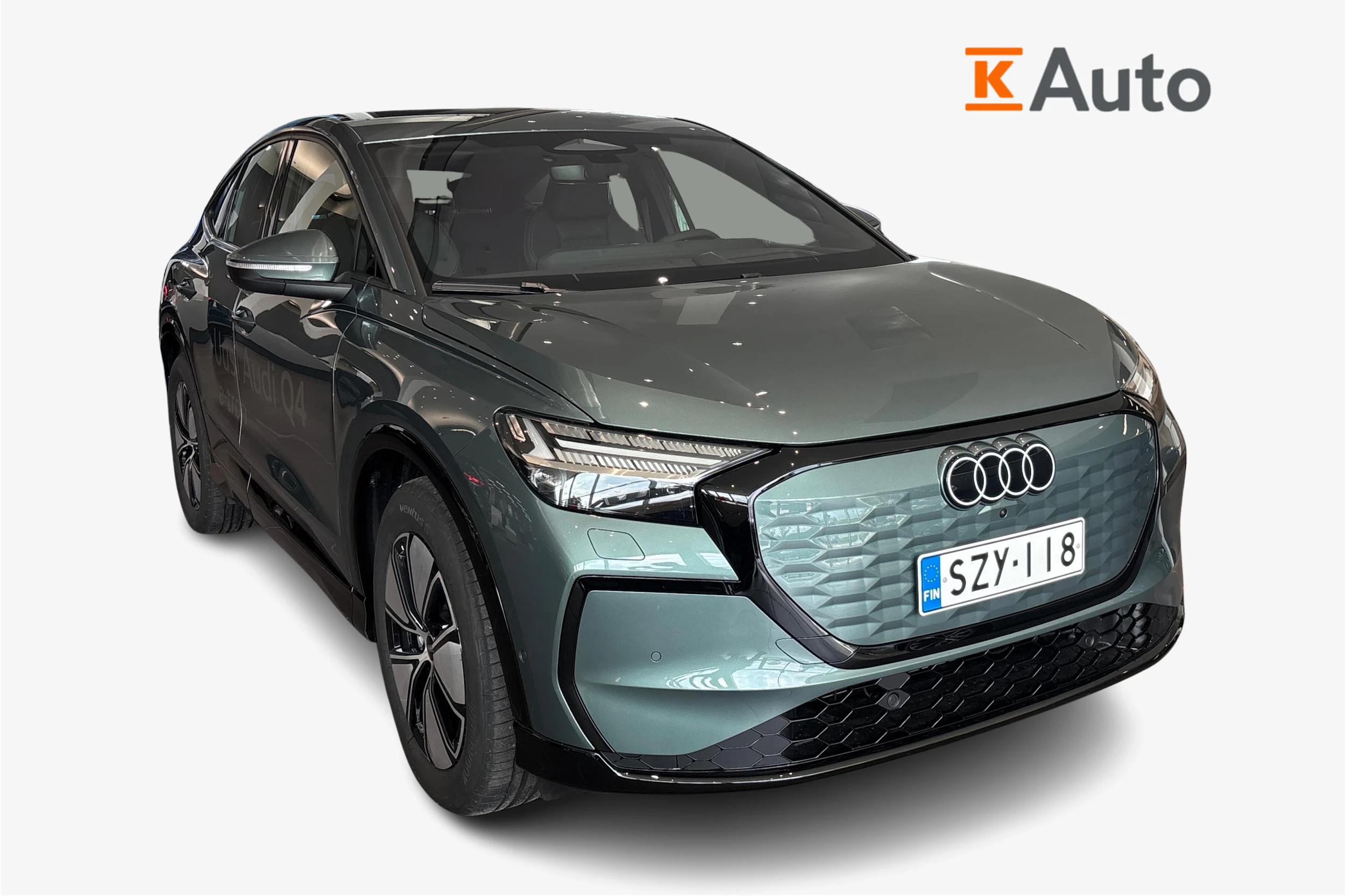vihreä Audi Q4 e-tron 2026 kuva 1.