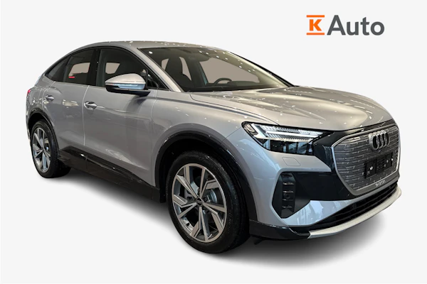Audi Q4 e-tron Sportback 55 e-tron quattro Vorsprung Edition | Ohjauspyörän lämmitys | Vetokoukku | Floret-hopea |