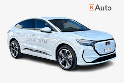 valkoinen Audi Q4 e-tron 2026 kuva 1.