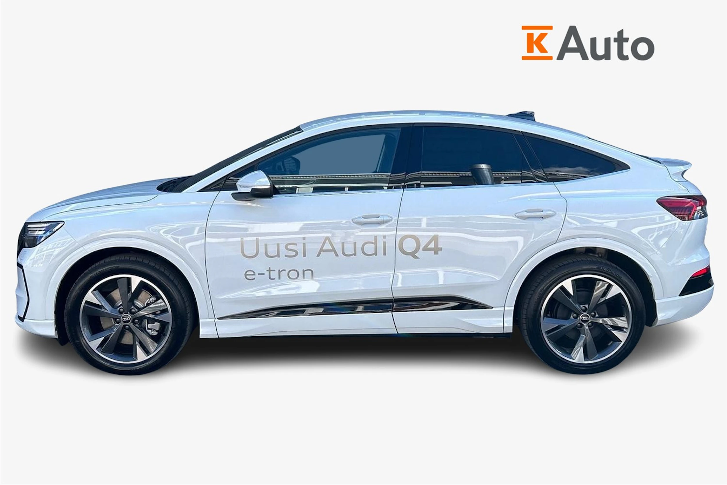 valkoinen Audi Q4 e-tron 2026 kuva 5.