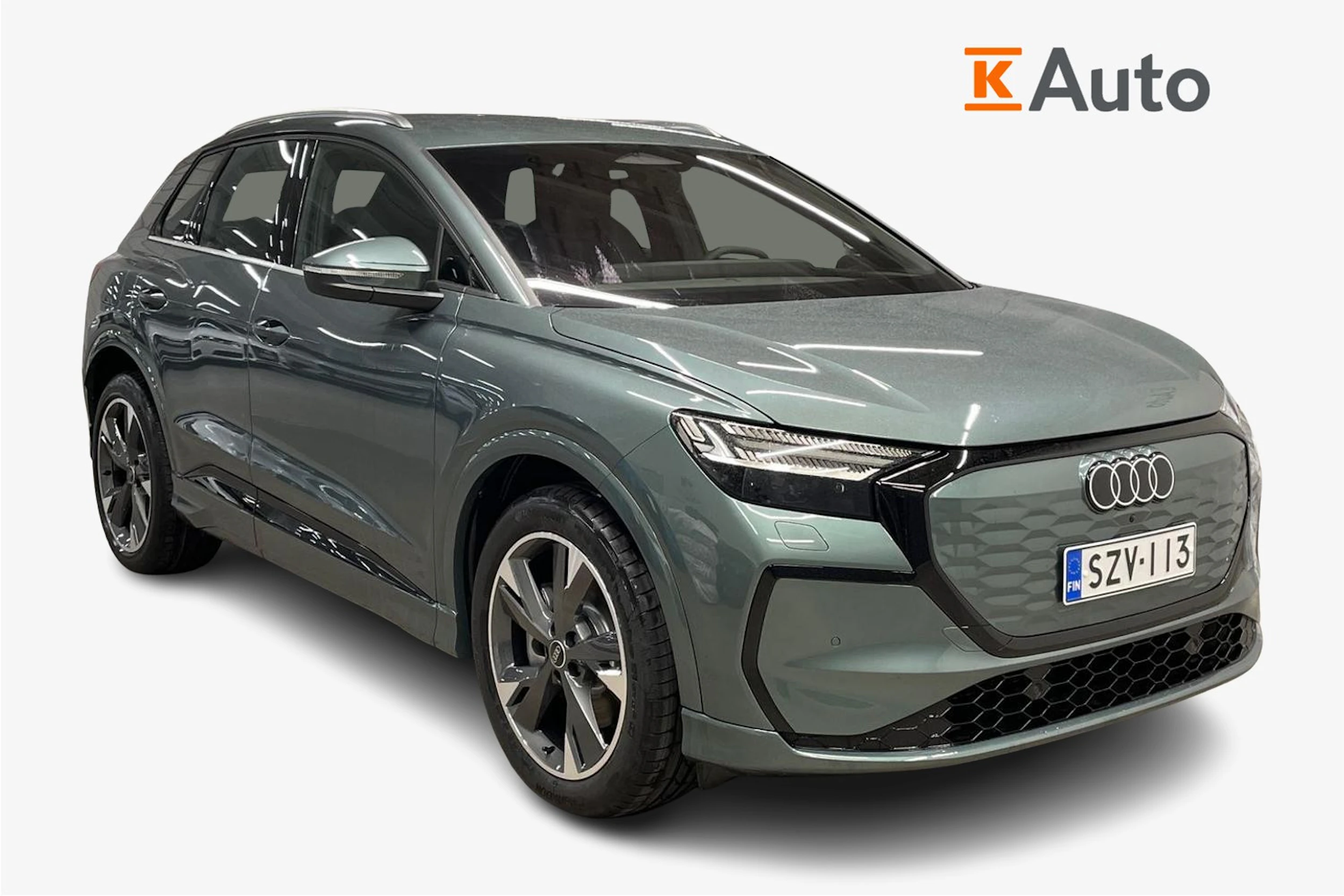 vihreä Audi Q4 e-tron 2026 kuva 1.