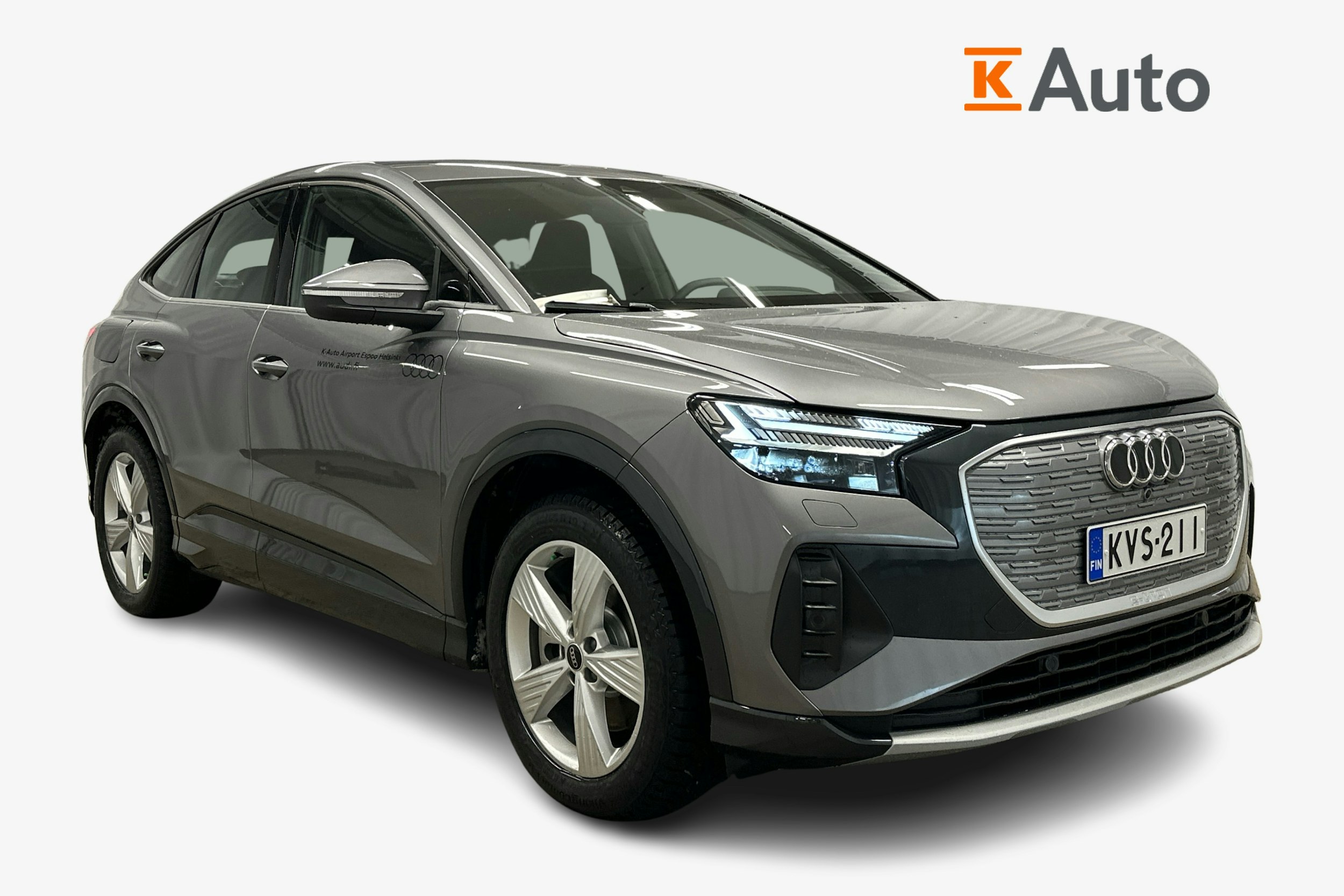 Harmaa Audi Q4 Sportback e-tron 2024 kuva 1.