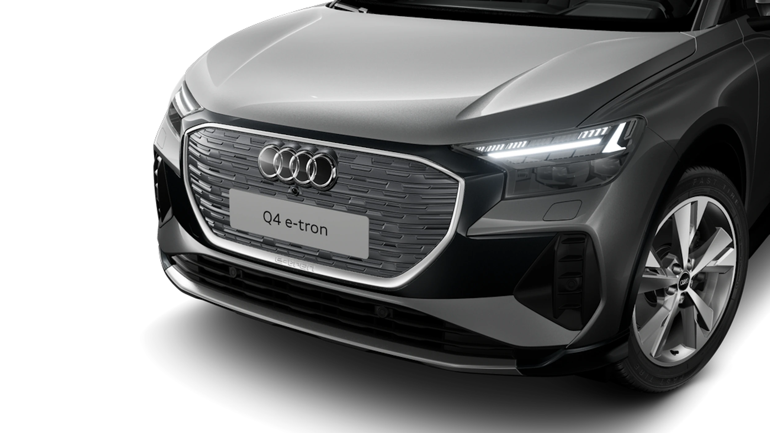 Taifun-harmaa, metalliväri Audi Q4 Sportback e-tron 2026 kuva 6.