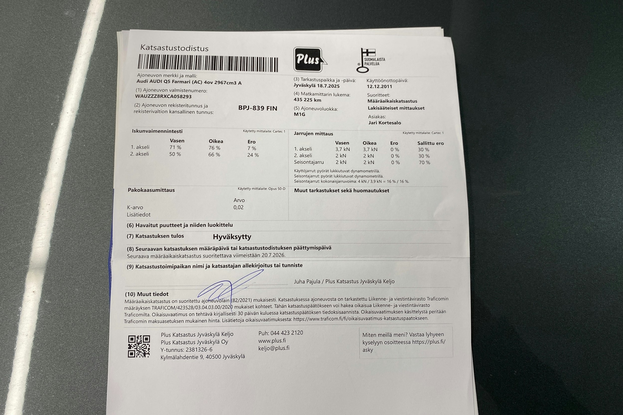 harmaa Audi Q5 2011 kuva 39.