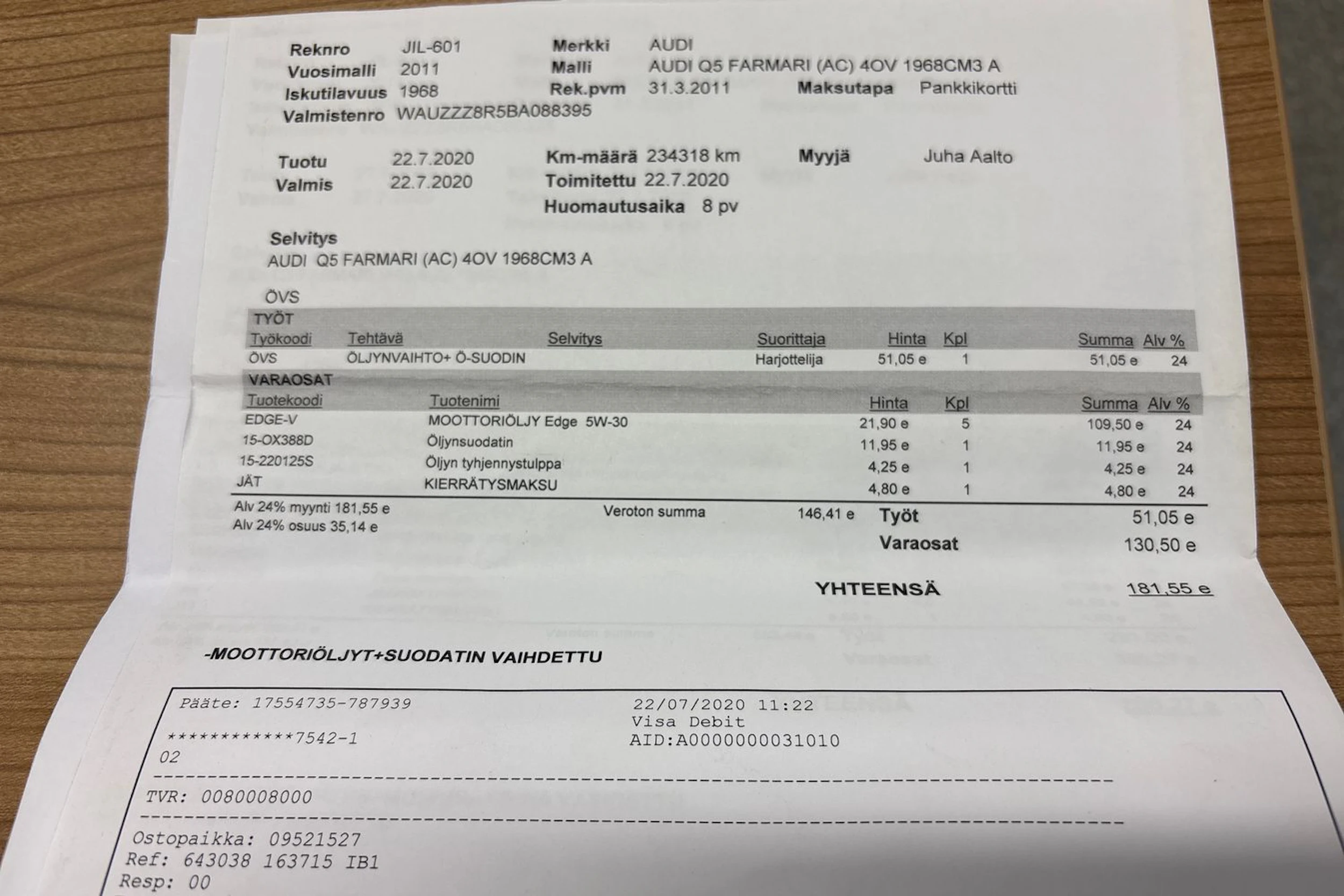 Musta Audi Q5 2011 kuva 27.