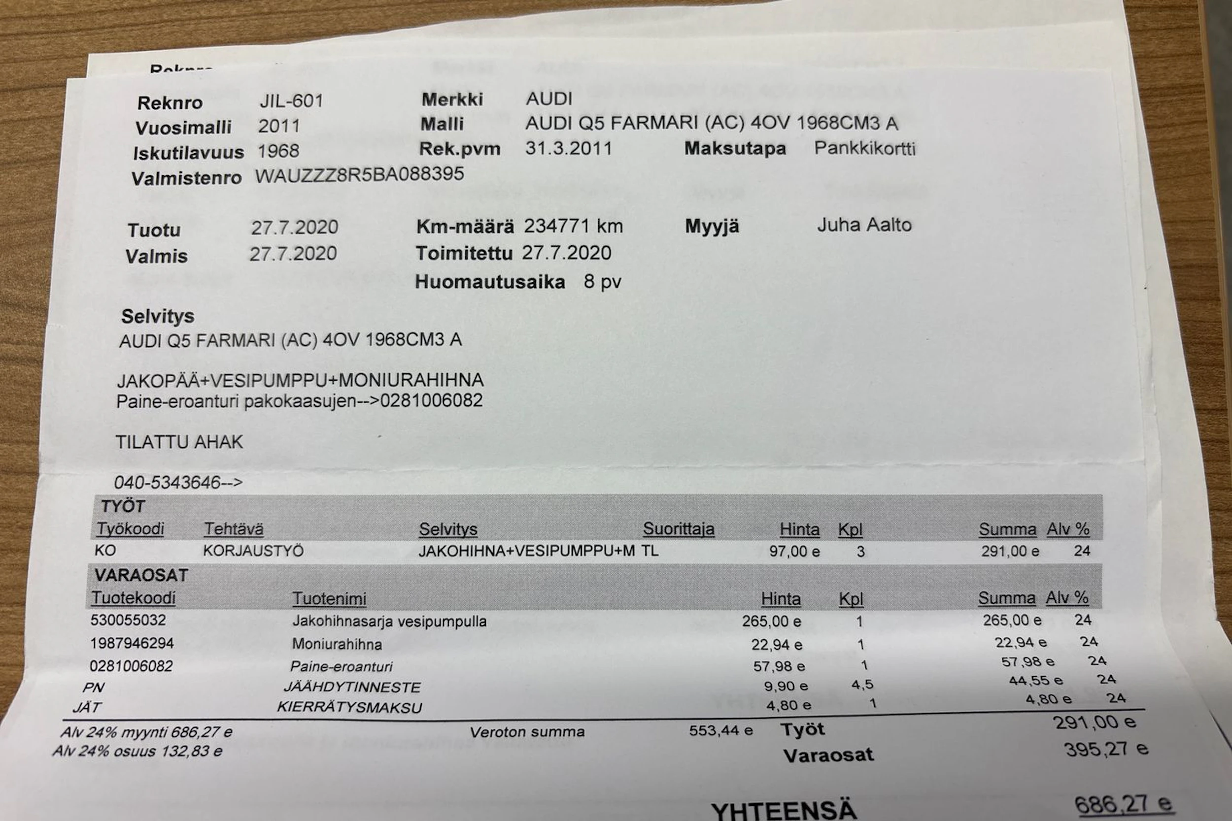 Musta Audi Q5 2011 kuva 28.
