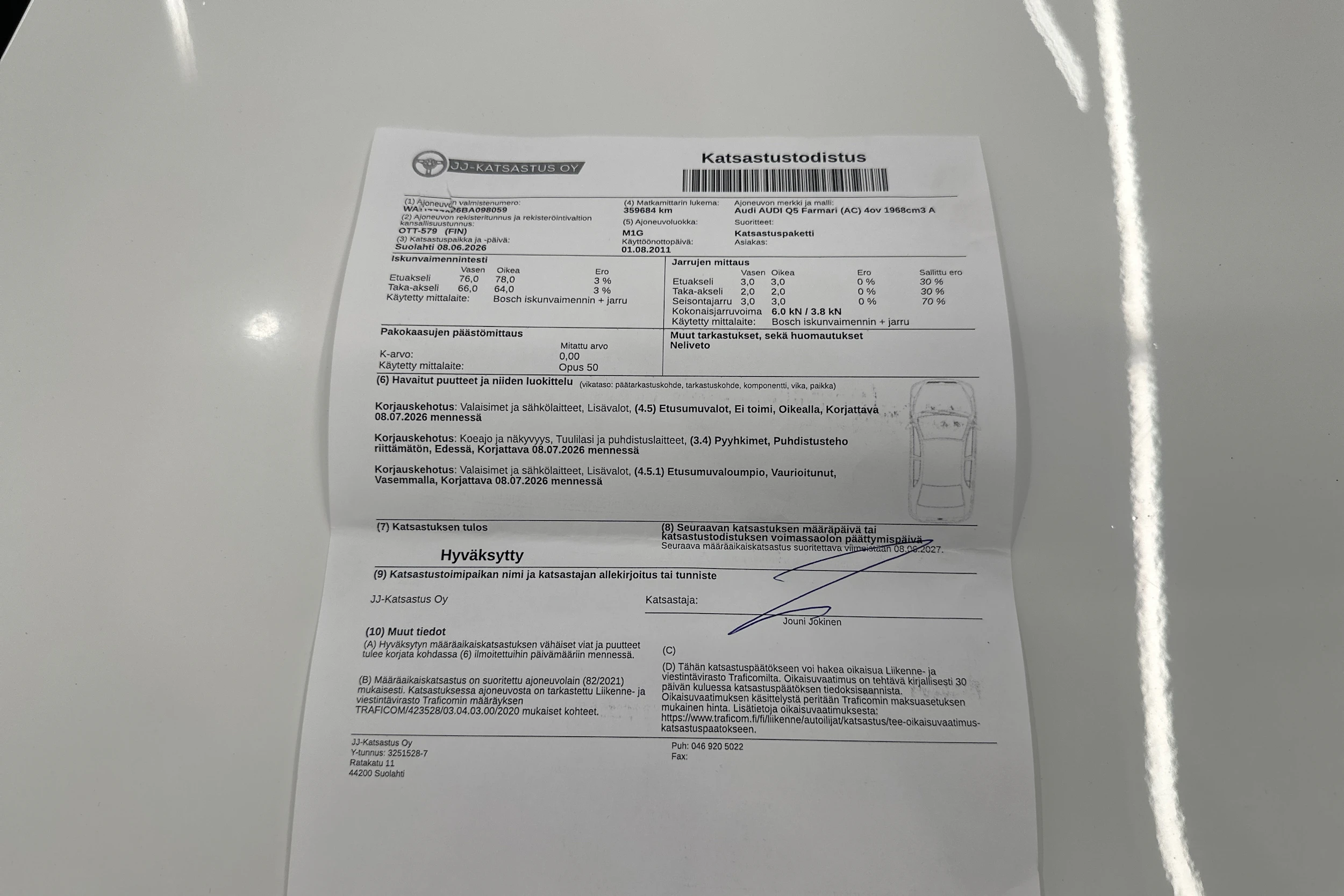valkoinen Audi Q5 2011 kuva 34.