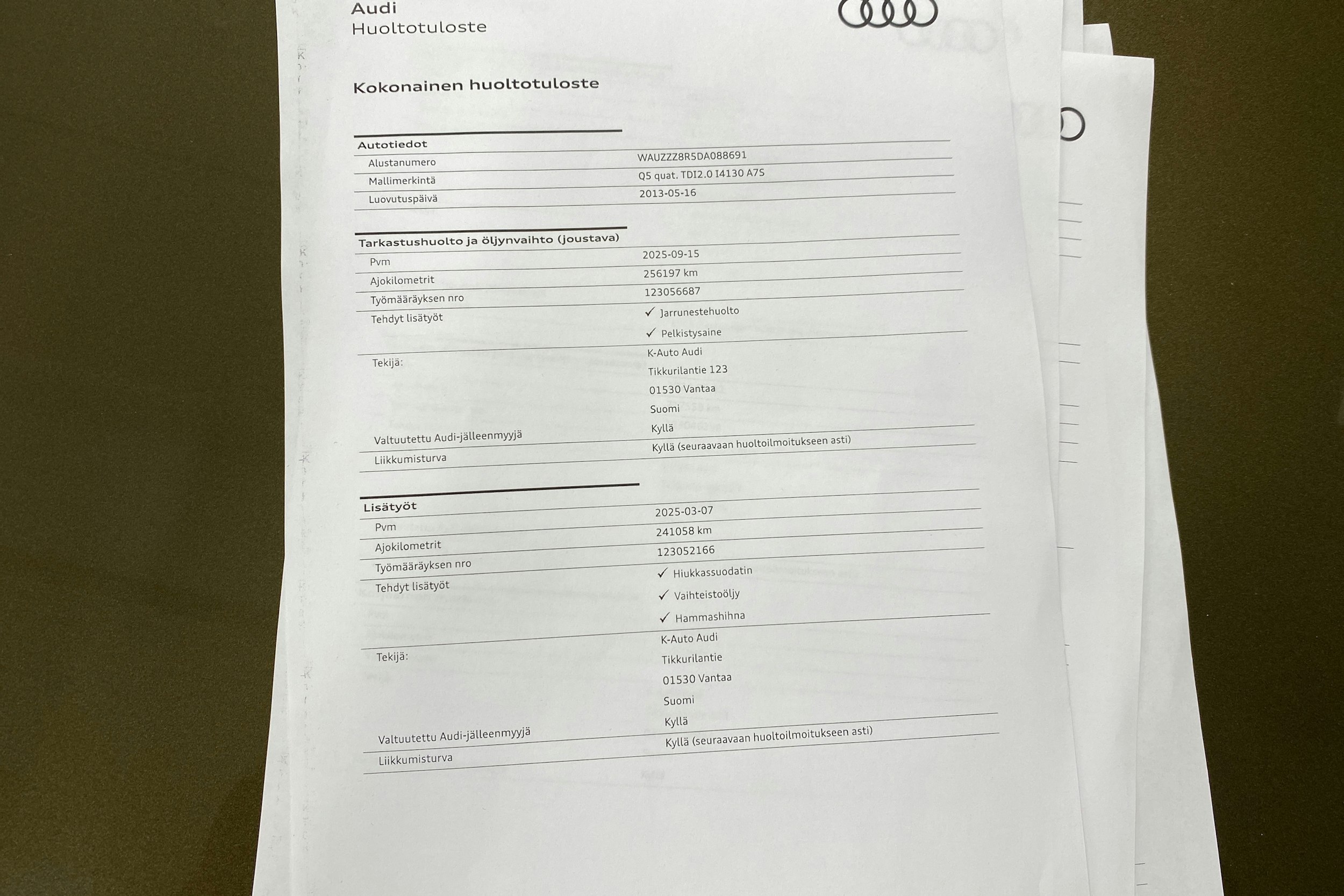 ruskea (beige) Audi Q5 2013 kuva 38.