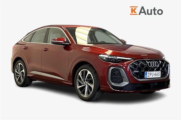 Audi Q5 Sportback e-hybrid quattro ILMAJOUSITUS I BEIGE NAHKAVERHOILU I ISTUIN ILMASTOINTI JA PALJON MUUTA!