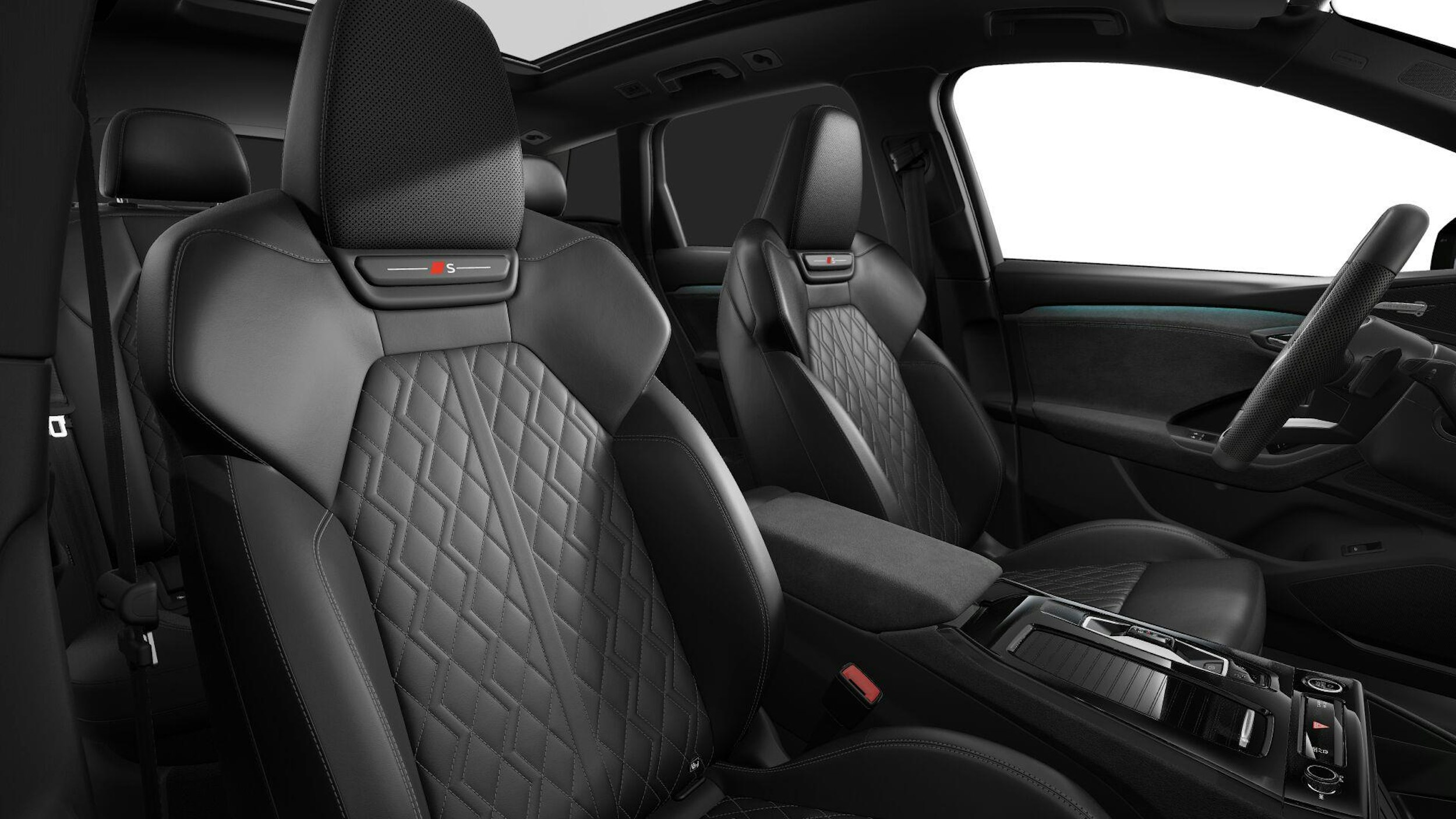 sininen Audi Q6 e-tron 2024 kuva 7.