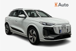 valkoinen Audi Q6 e-tron 2024 kuva 1.