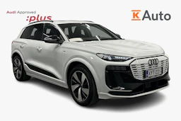 valkoinen Audi Q6 e-tron 2024 kuva 1.