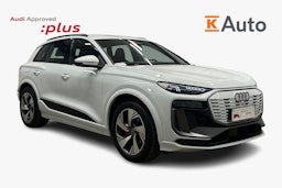 valkoinen Audi Q6 e-tron 2024 kuva 1.