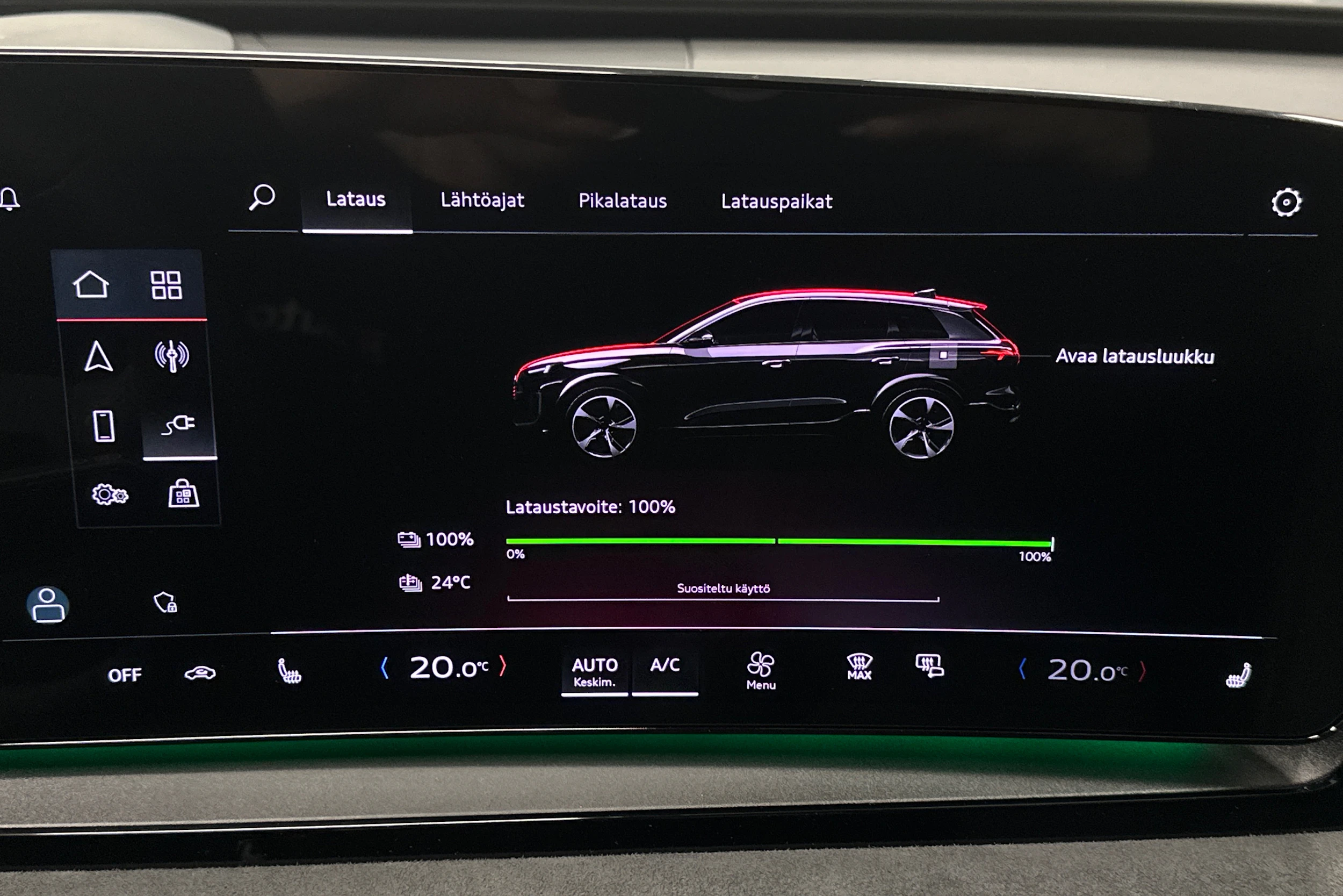 harmaa Audi Q6 e-tron 2024 kuva 24.
