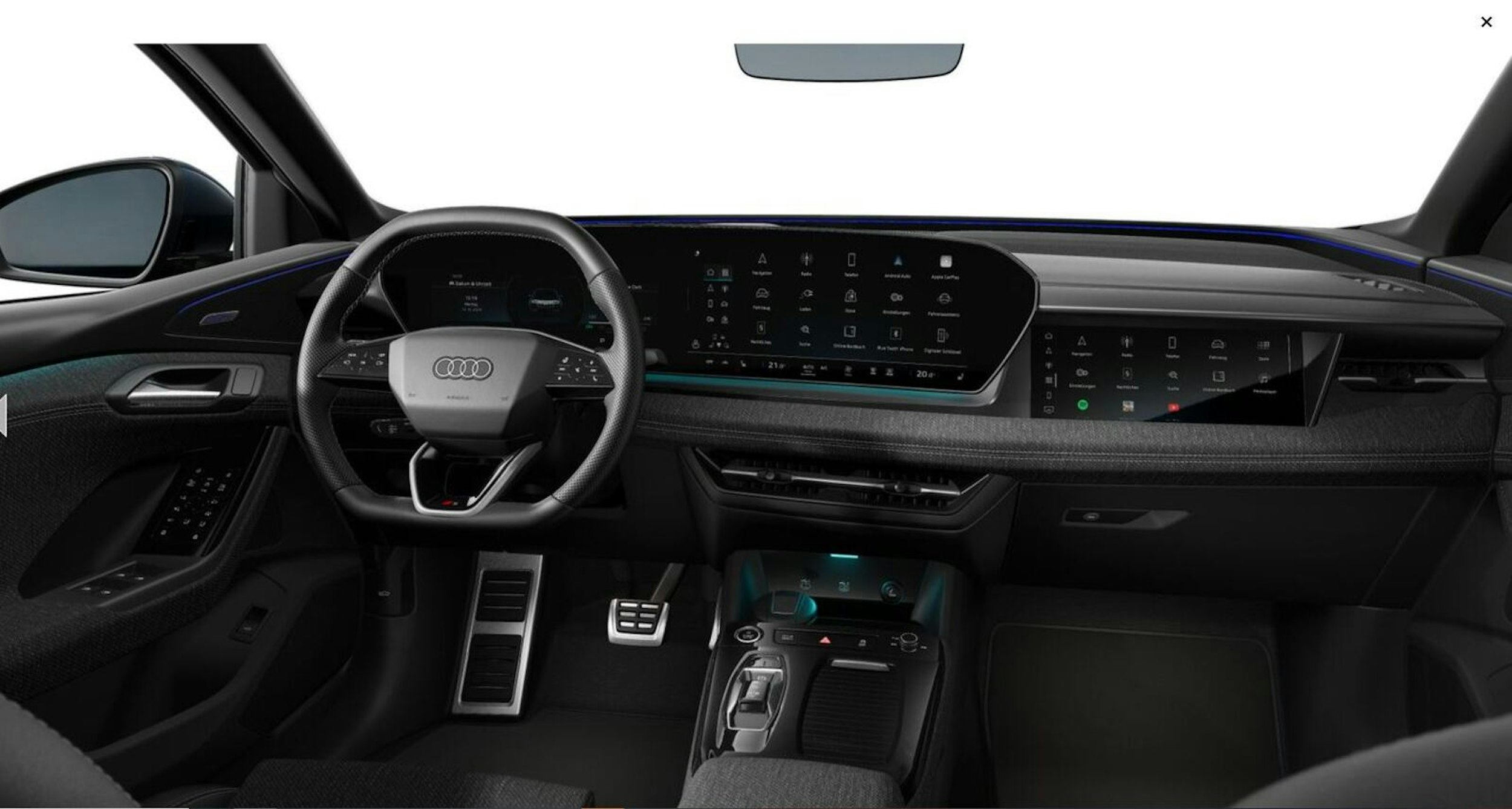 sininen Audi Q6 e-tron 2025 kuva 4.