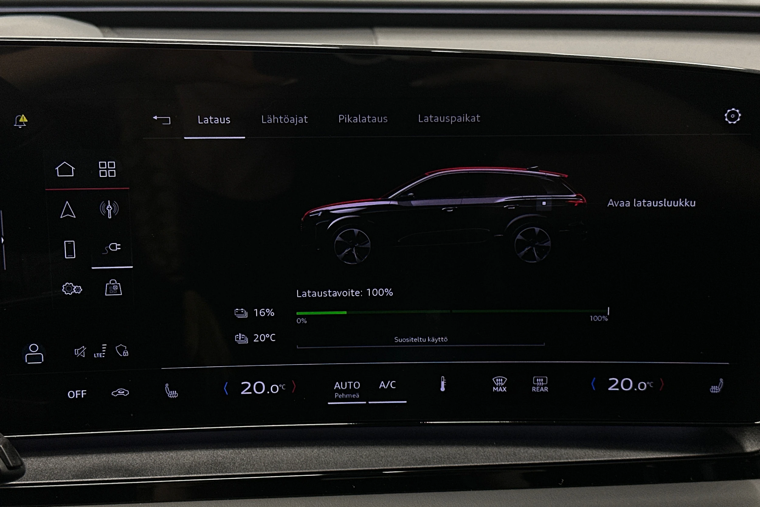musta Audi Q6 e-tron 2025 kuva 24.