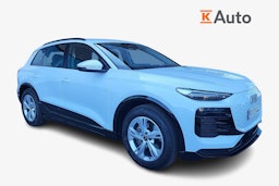 valkoinen Audi Q6 e-tron 2025 kuva 1.