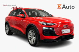 punainen Audi Q6 e-tron 2025 kuva 1.