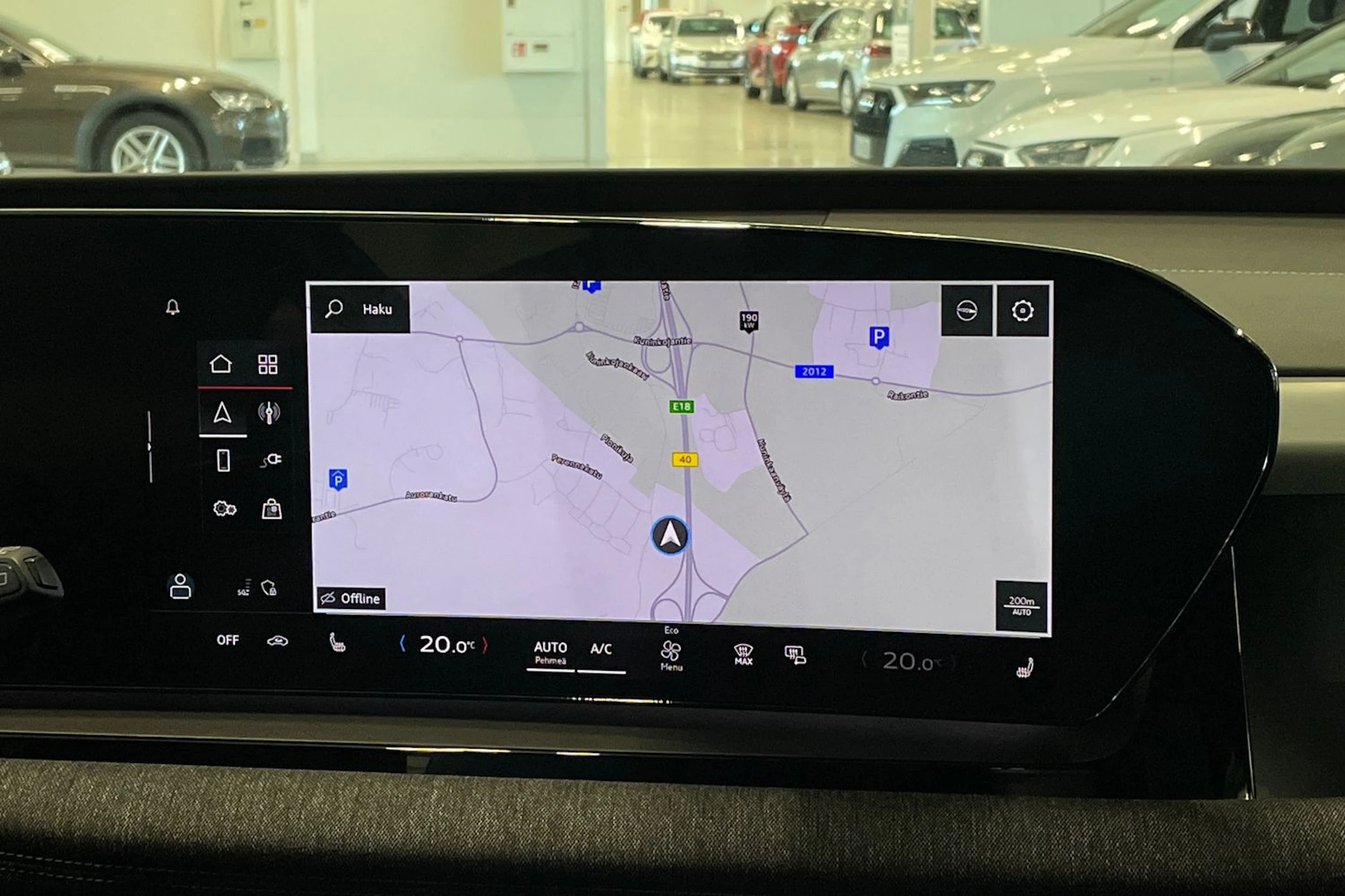 met. sininen Audi Q6 e-tron 2025 kuva 27.