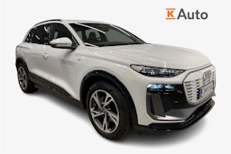 valkoinen Audi Q6 e-tron 2025 kuva 1.