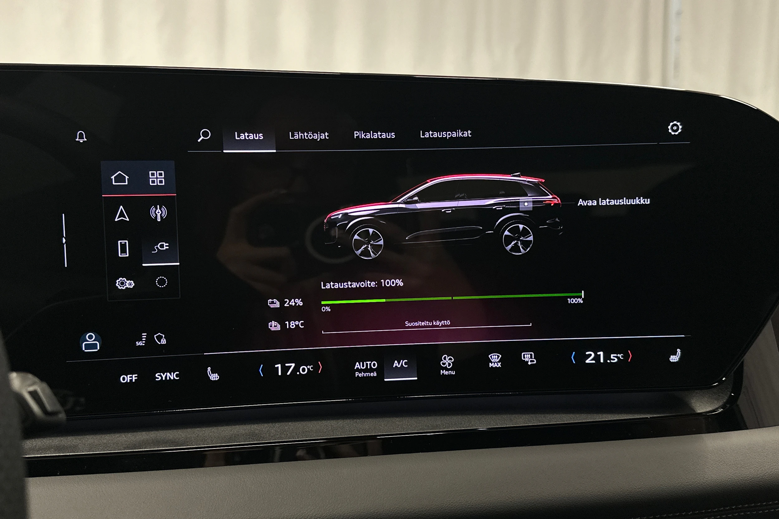 punainen Audi Q6 e-tron 2025 kuva 22.