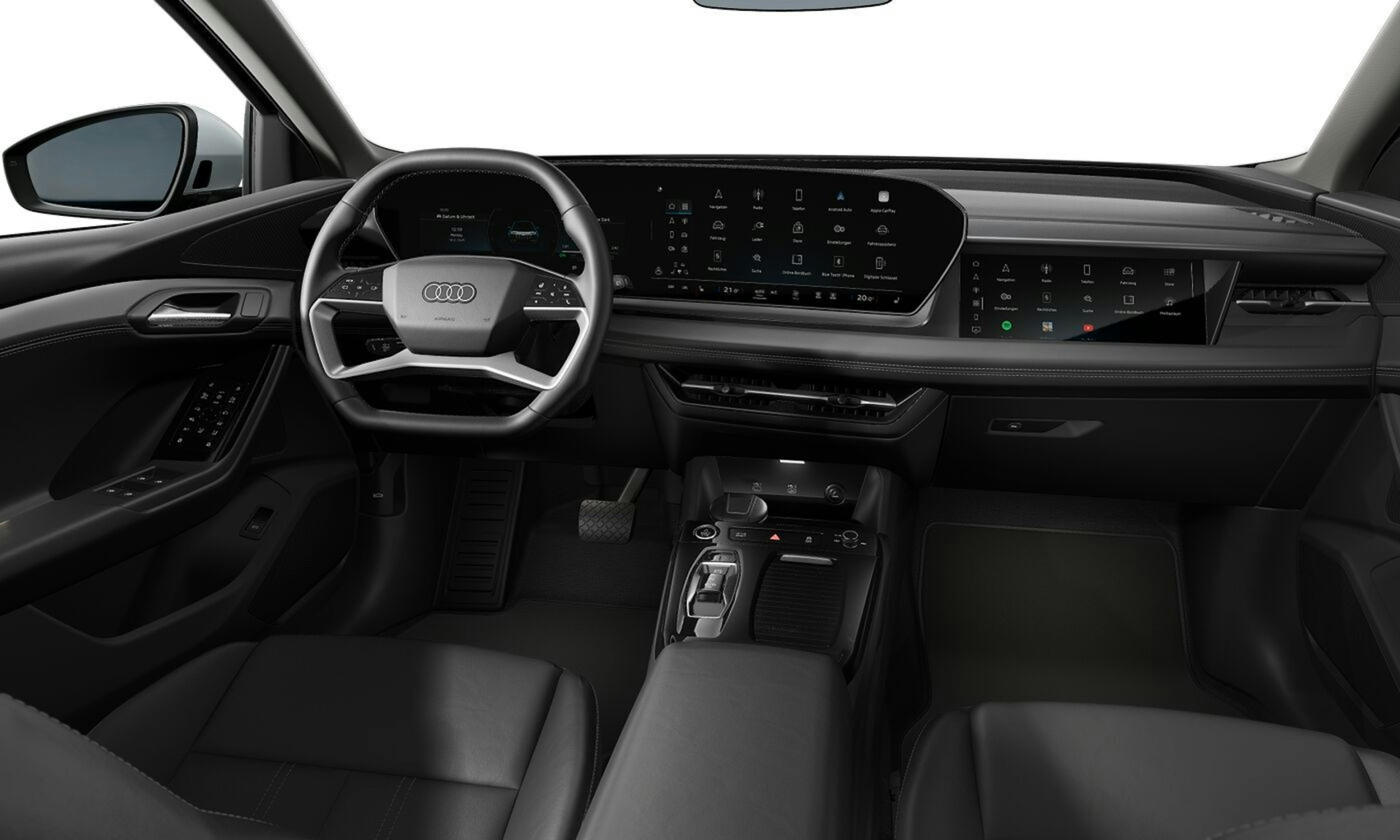valkoinen Audi Q6 e-tron 2025 kuva 4.