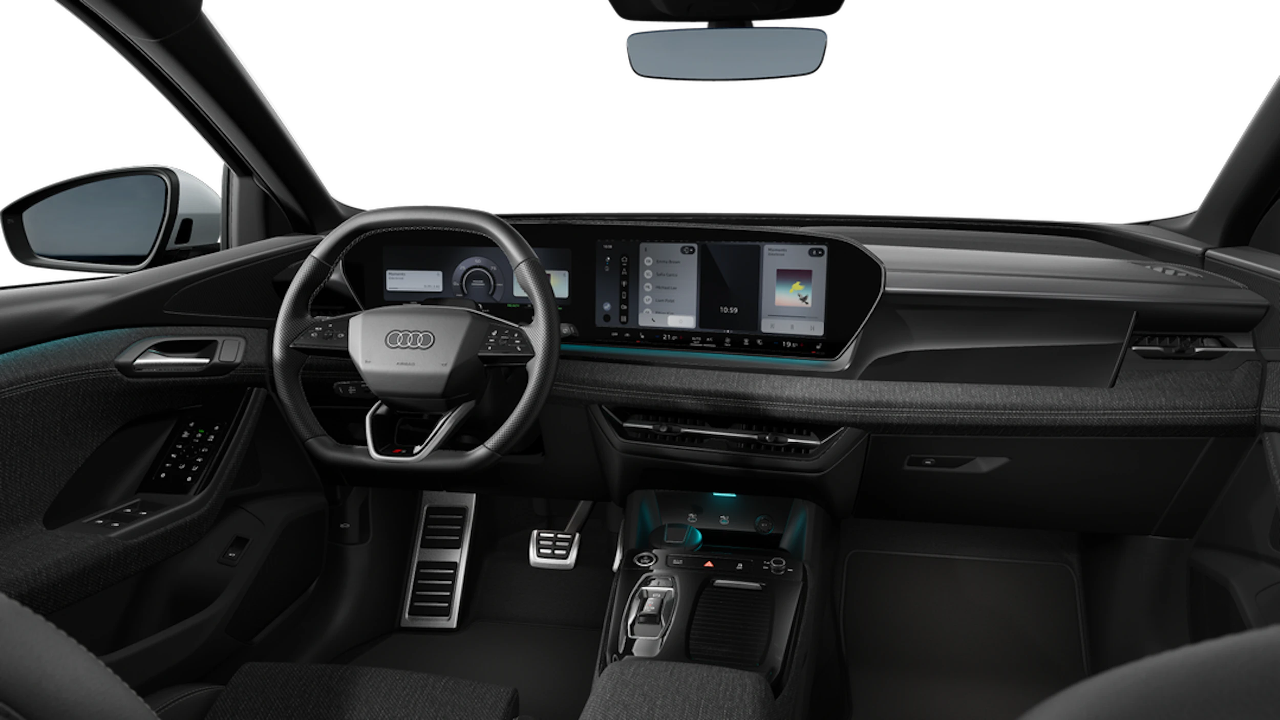 Jäätikönvalkoinen, metalliväri Audi Q6 e-tron 2026 kuva 7.