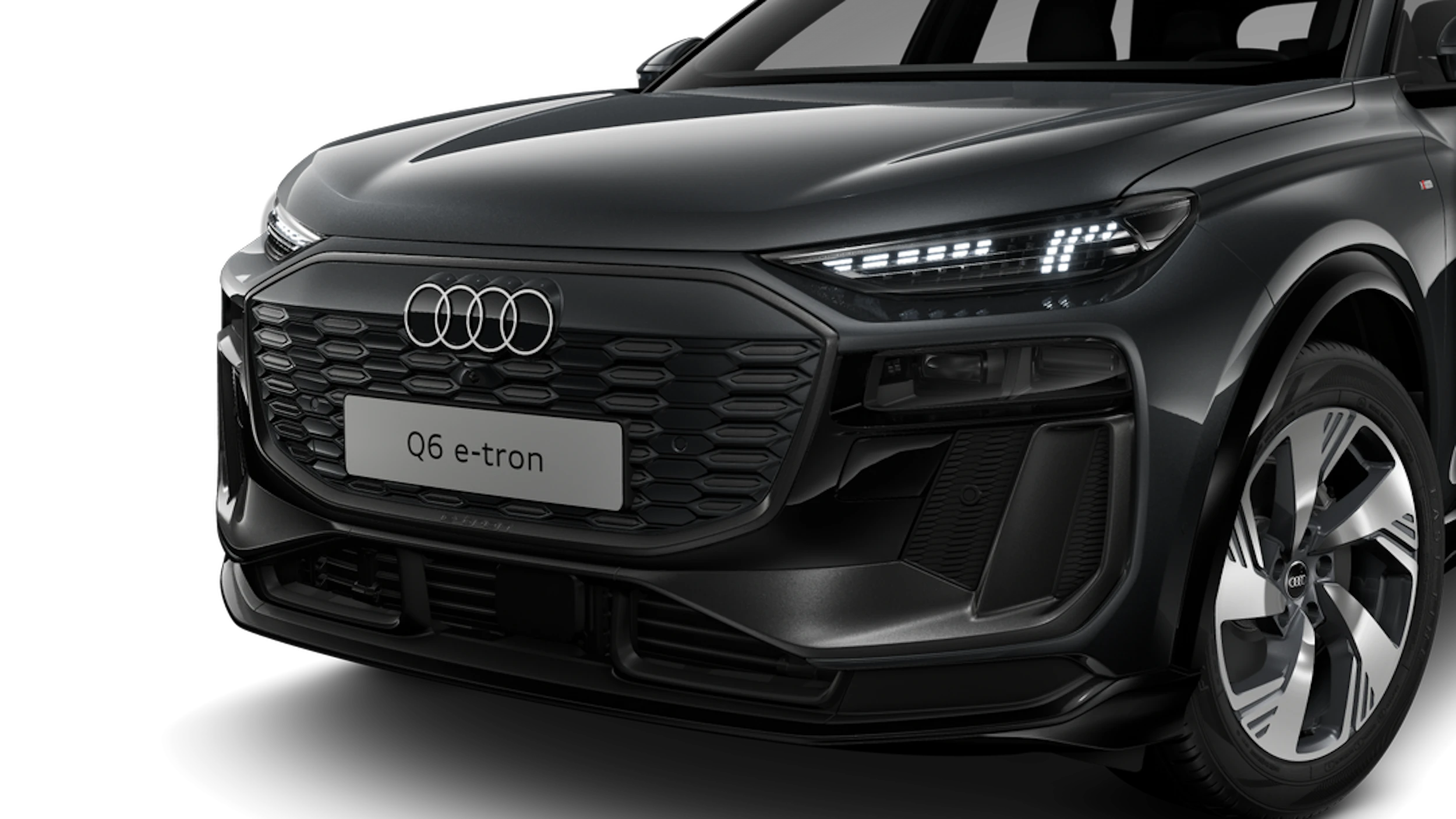 Daytona-harmaa, helmiäisväri Audi Q6 e-tron 2026 kuva 6.