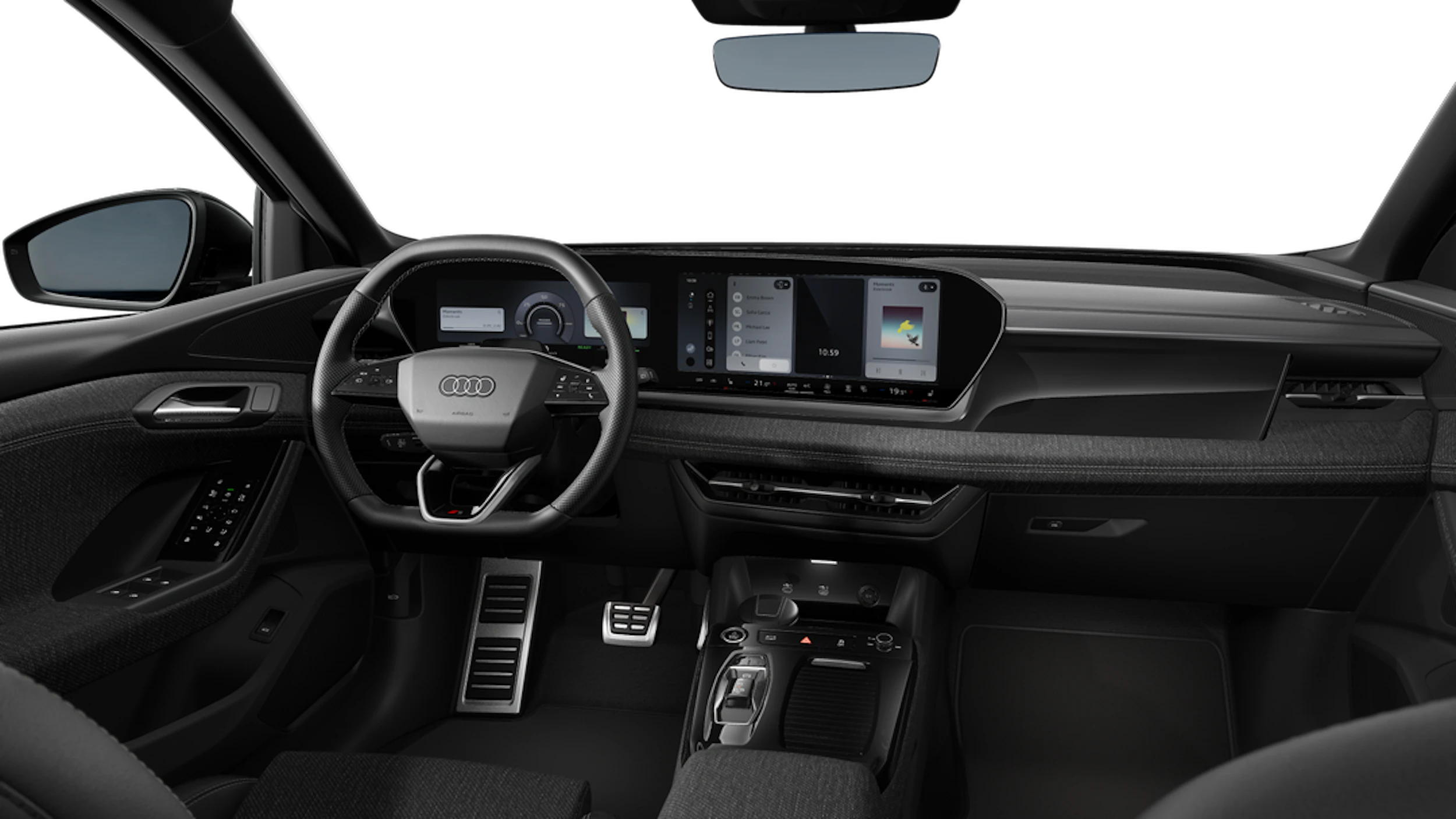 Mythos-musta, metalliväri Audi Q6 e-tron 2026 kuva 7.