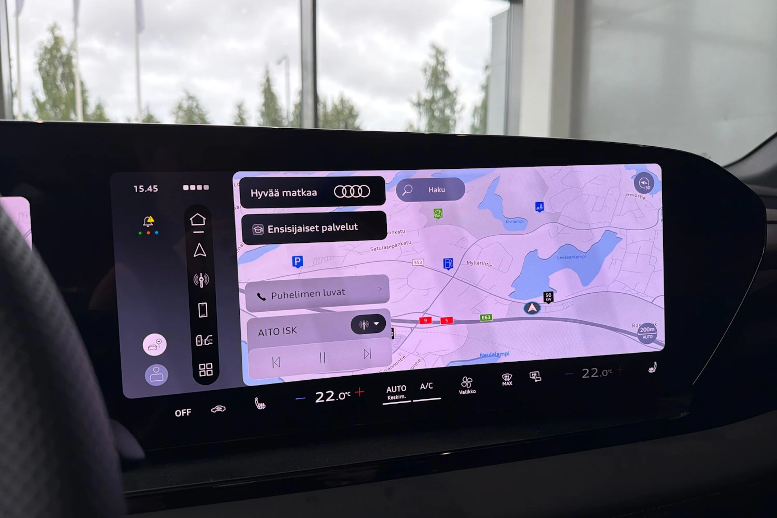 musta Audi Q6 e-tron 2026 kuva 14.