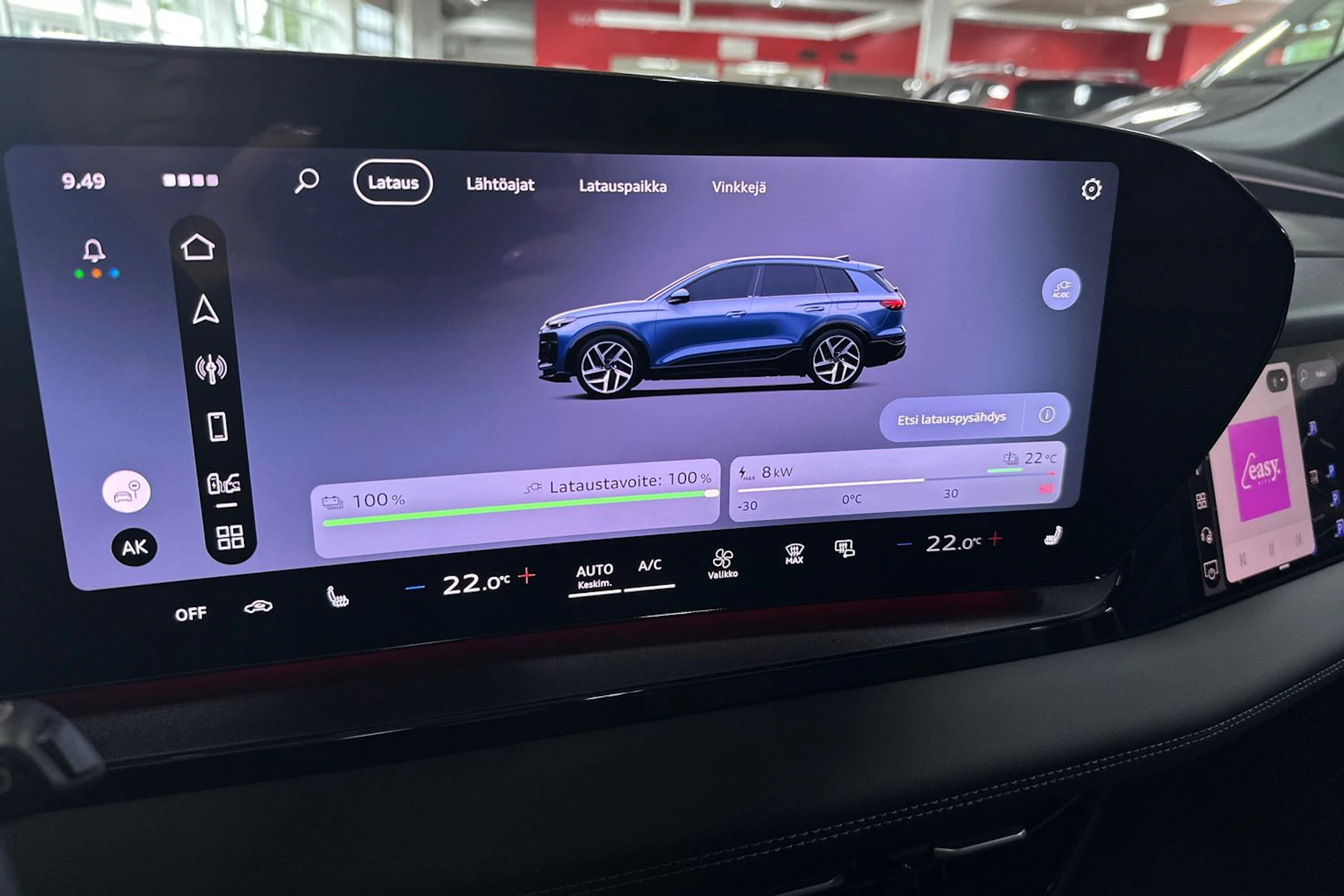 plasma sininen Audi Q6 e-tron 2026 kuva 26.