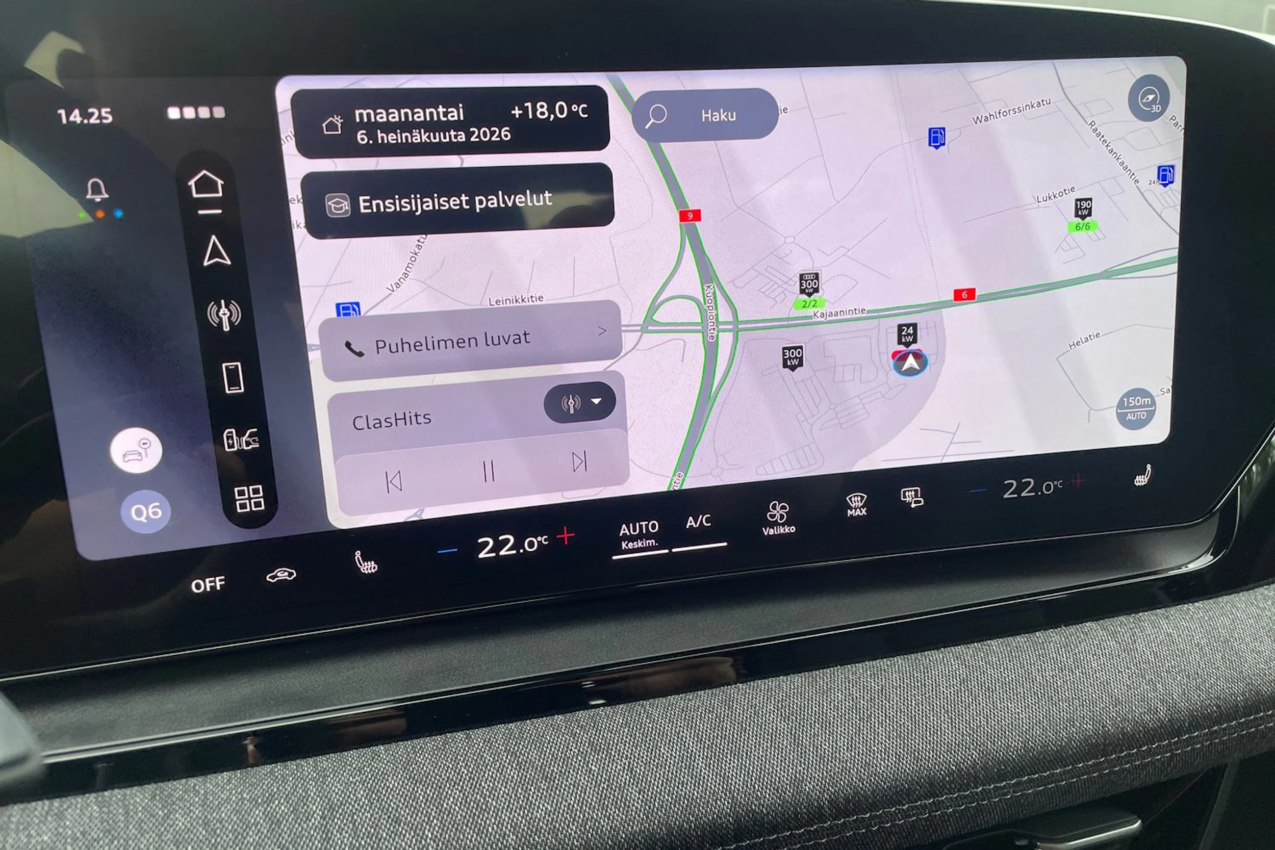 musta Audi Q6 e-tron 2026 kuva 23.