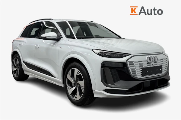 Audi Q6 e-tron quattro S line Plus | Musta Optiikka | Nahkaverhoilu | HUD | B&O Sound System | Vetokoukku
