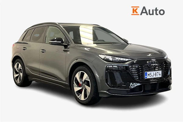 Audi Q6 e-tron quattro S line Musta optiikka Pro I Ilmajousitus I Matrix Led I Vetomassa jarruin 2400kg