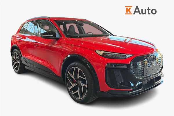 Audi Q6 e-tron e-tron quattro S line Plus I Soneira-punainen metalliväri I Vetokoukku I B&O I