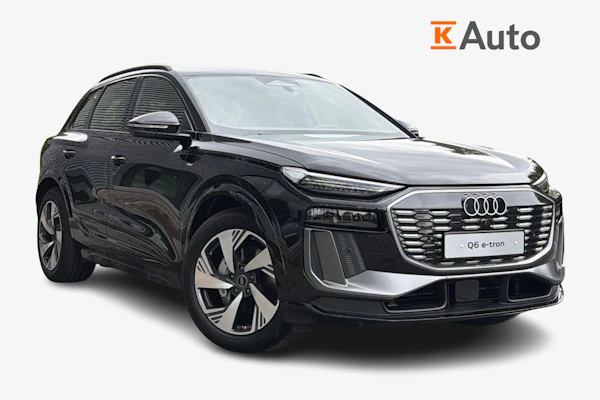 Audi Q6 e-tron e-tron quattro S line I Vetokoukku I Matrix LED I Ilmajousitus I Urheiluistuimet I Mythos-musta