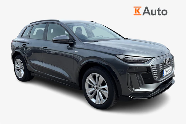 Audi Q6 e-tron quattro S line | Ilmajousitus | S line -sisätilapaketti urheiluistuimilla | Nahka-/keinonahkaverh.