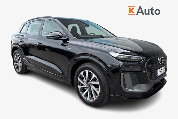 Audi Q6 e-tron quattro | Ilmajousitus | Vetokoukku | S-line -ulkonäköpaketti | Hinta sisältää kahdet renkaat |