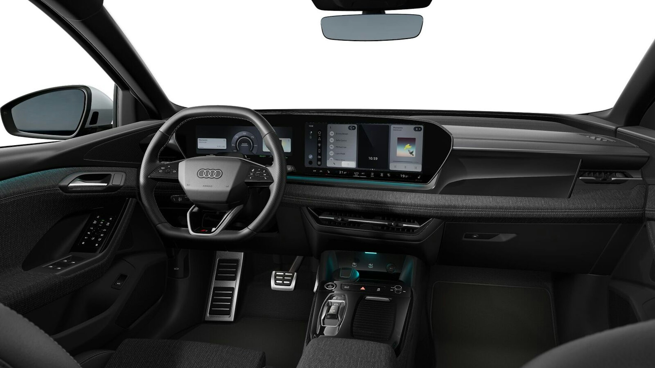 valkoinen Audi Q6 e-tron 2026 kuva 7.