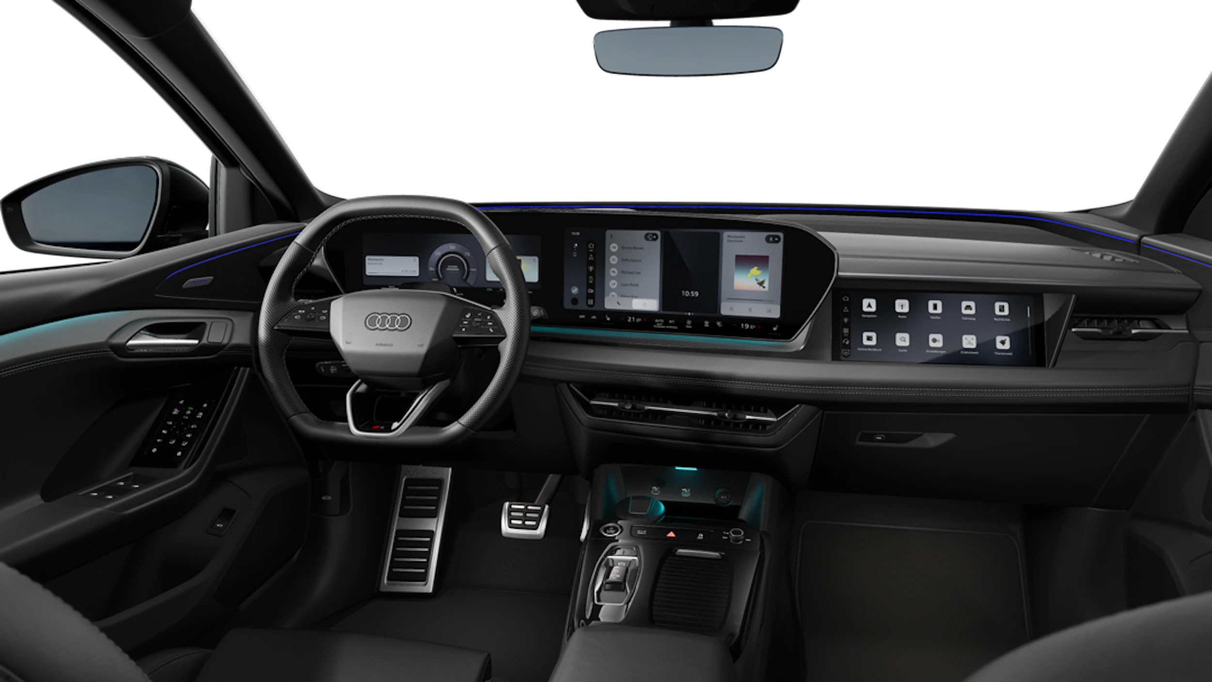 Mythos-musta, metalliväri Audi Q6 e-tron 2027 kuva 7.