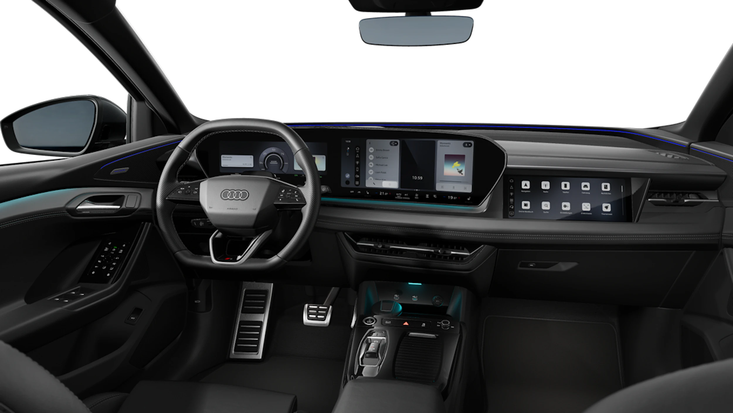 Daytona-harmaa, helmiäisväri Audi Q6 e-tron 2027 kuva 7.