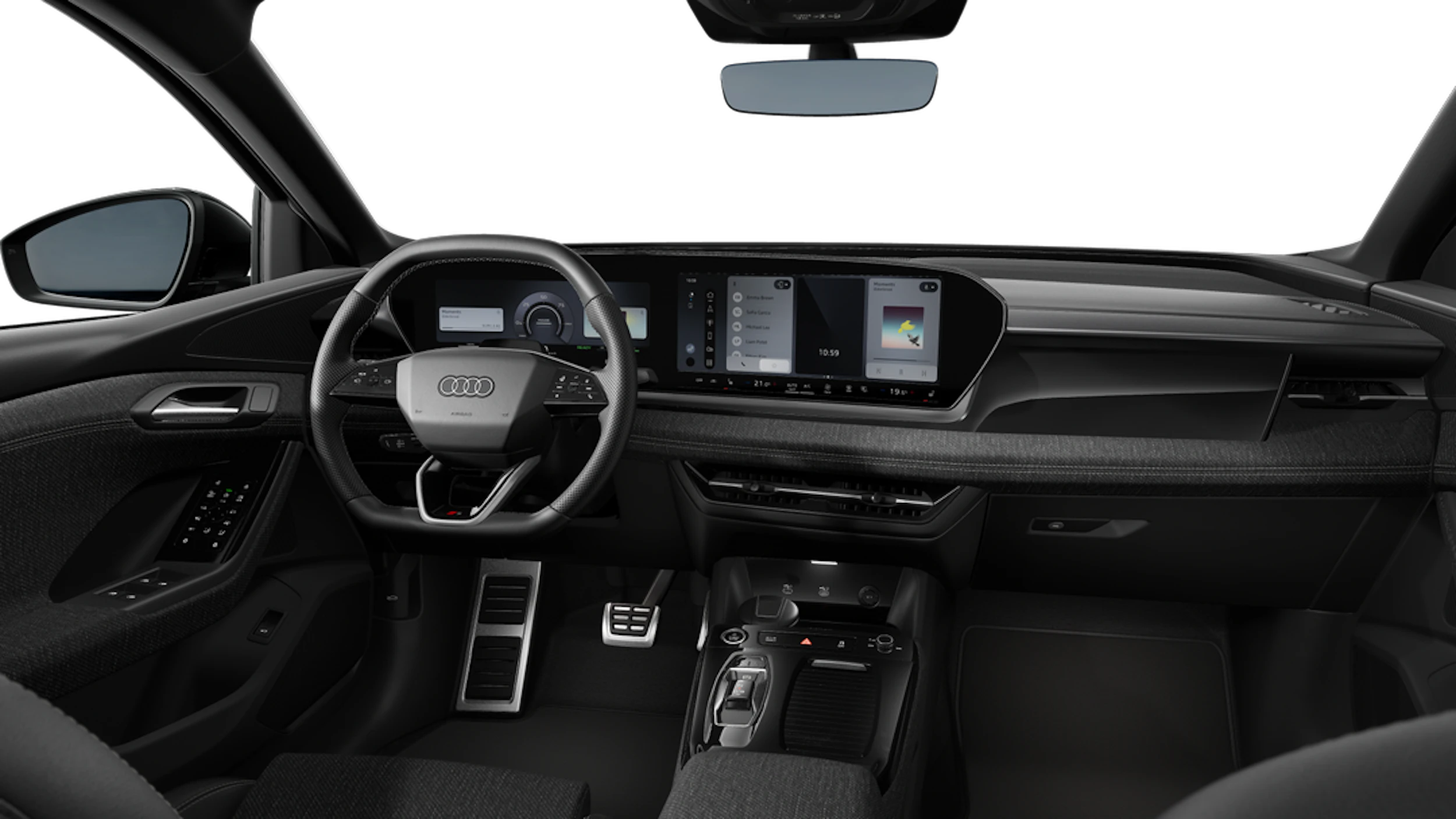 Mythos-musta, metalliväri Audi Q6 Sportback e-tron 2026 kuva 7.