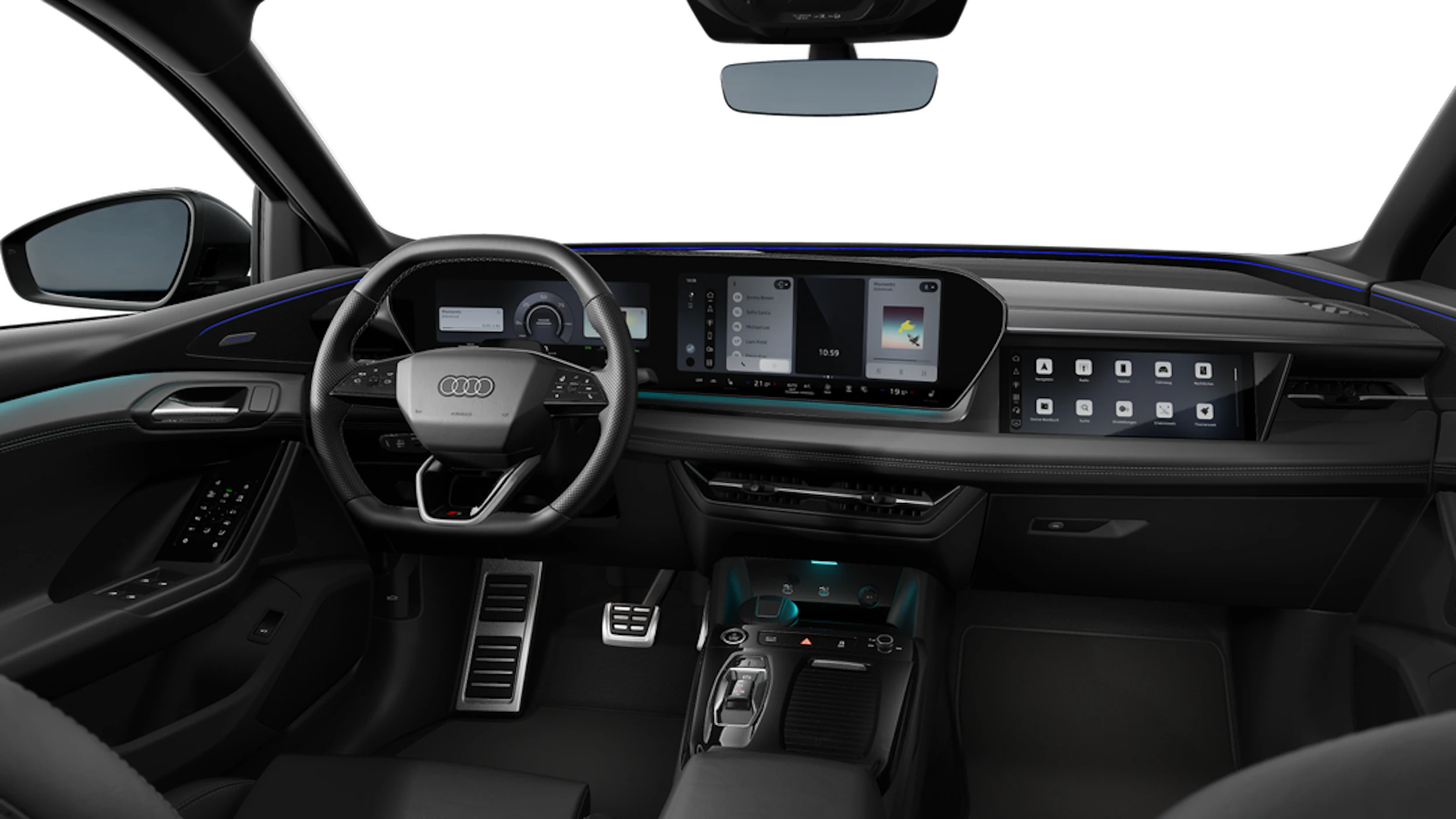 Daytona-harmaa, helmiäisväri Audi Q6 Sportback e-tron 2027 kuva 7.