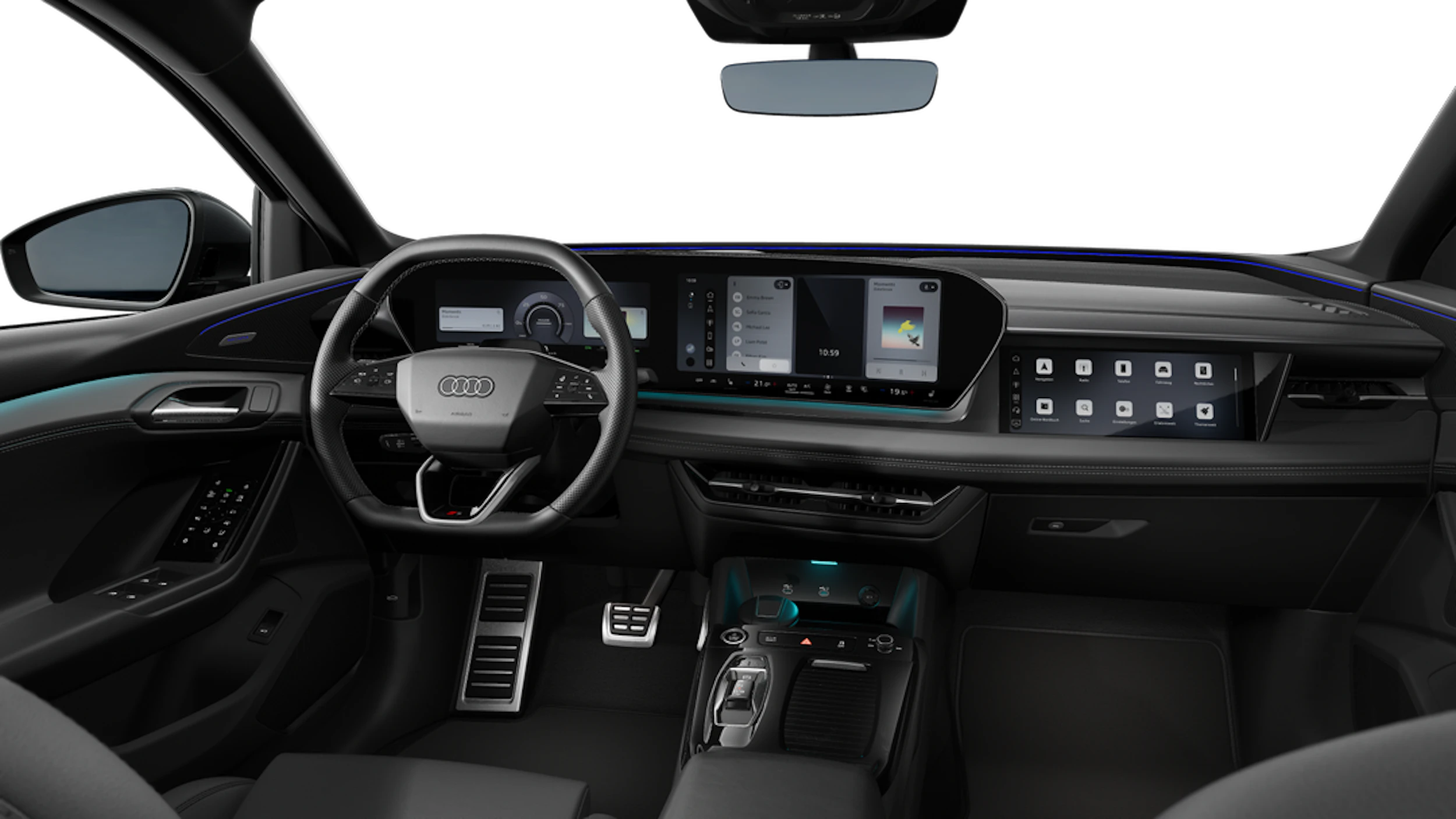 Daytona-harmaa, helmiäisväri Audi Q6 Sportback e-tron 2027 kuva 7.