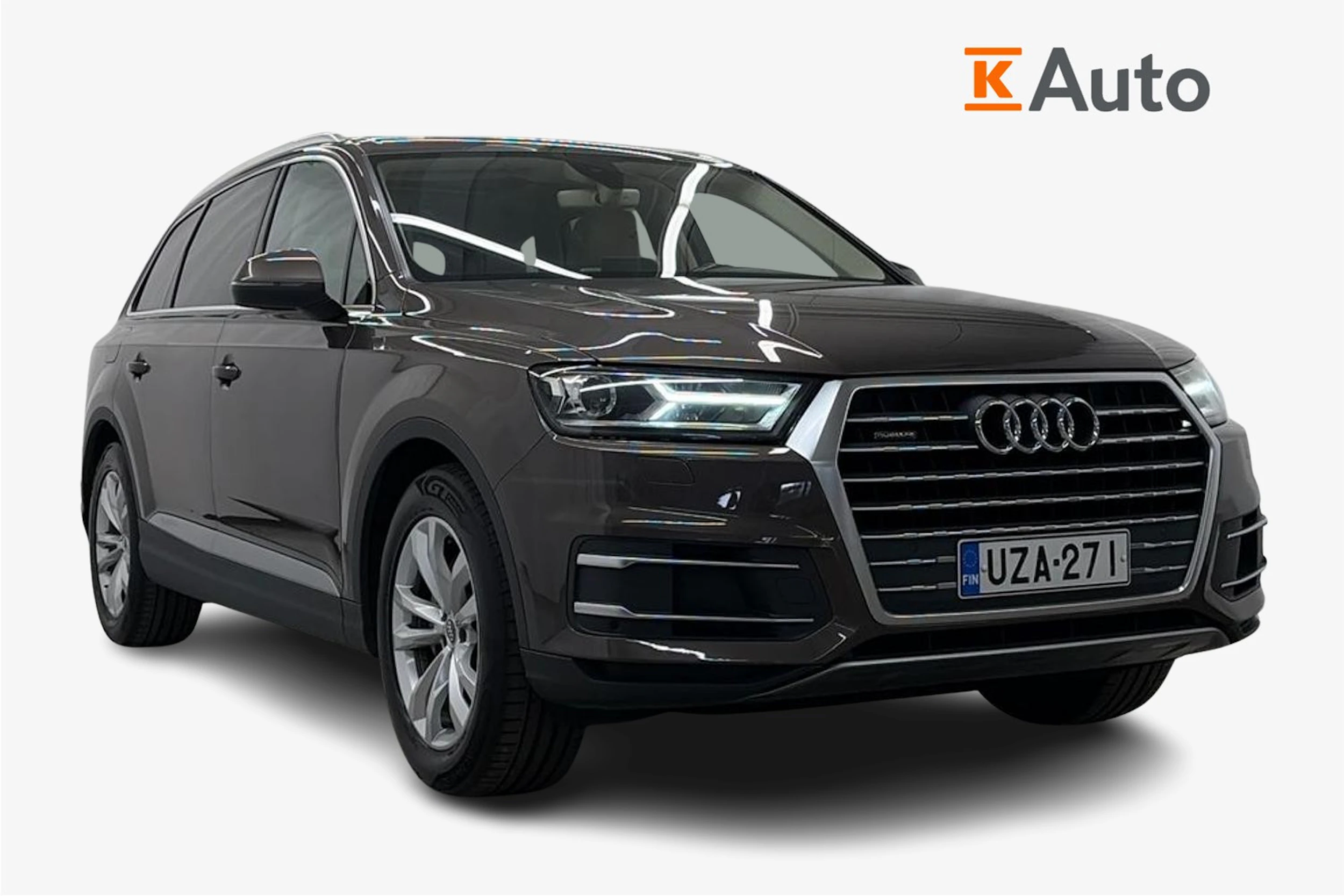 Ruskea (beige) Audi Q7 2016 kuva 1.