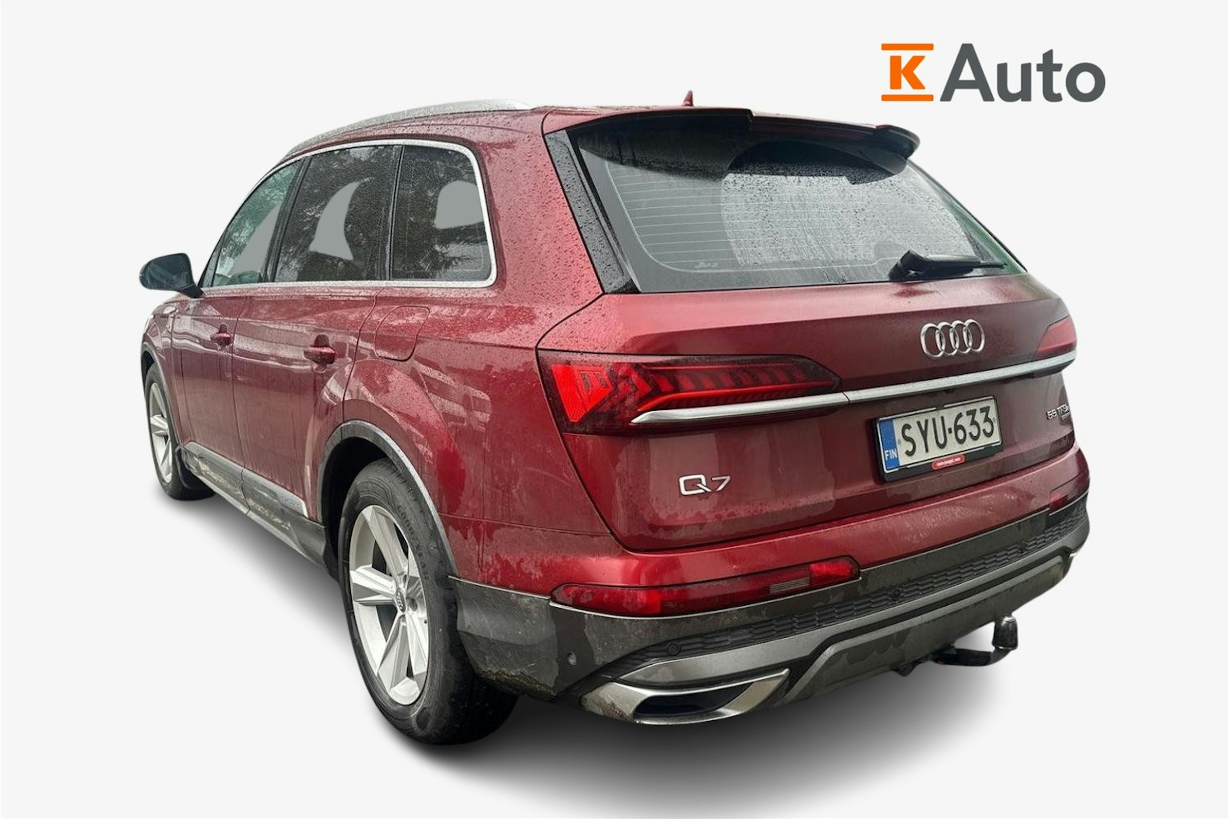 Punainen Audi Q7 2020 kuva 2.