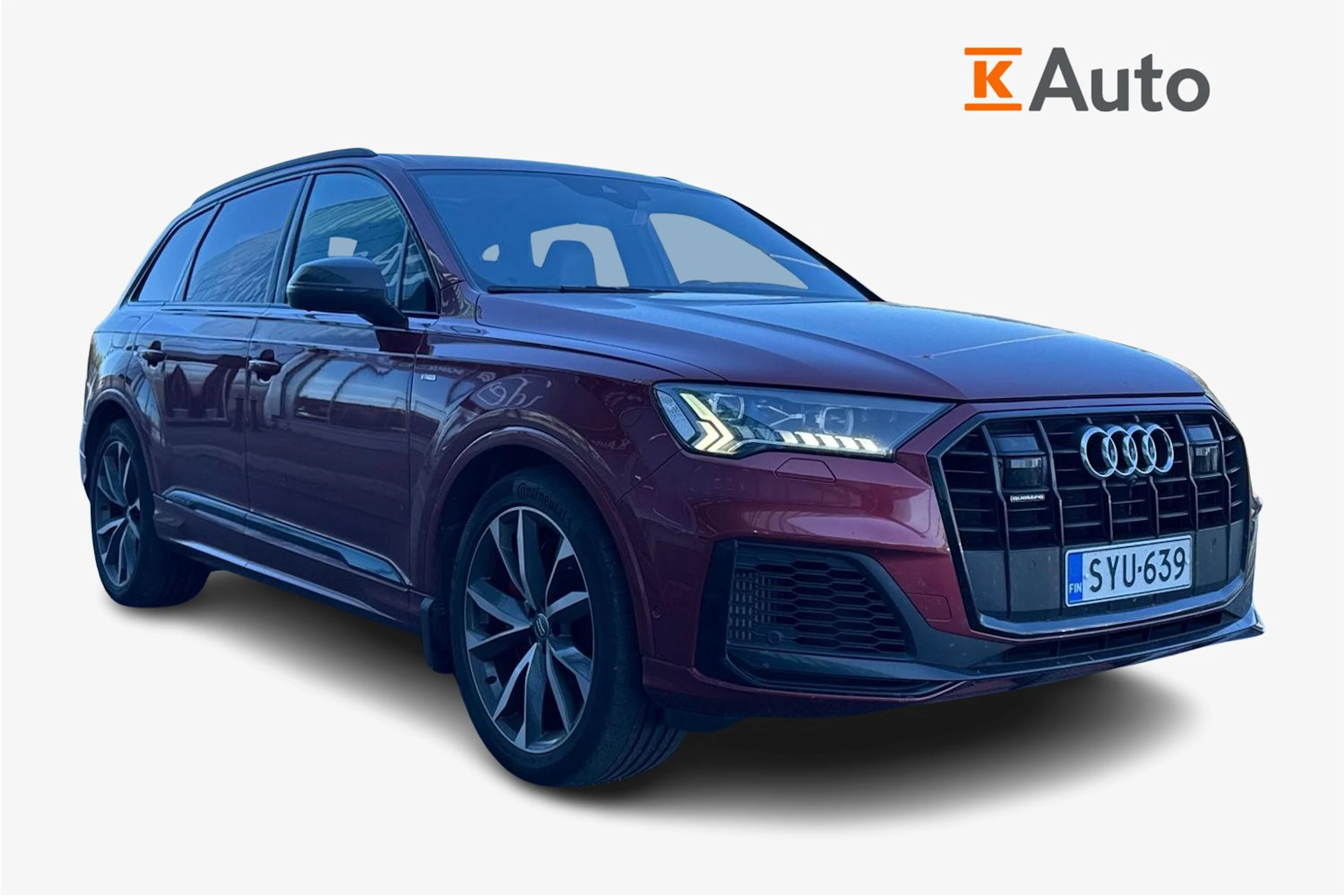 punainen Audi Q7 2020 kuva 1.