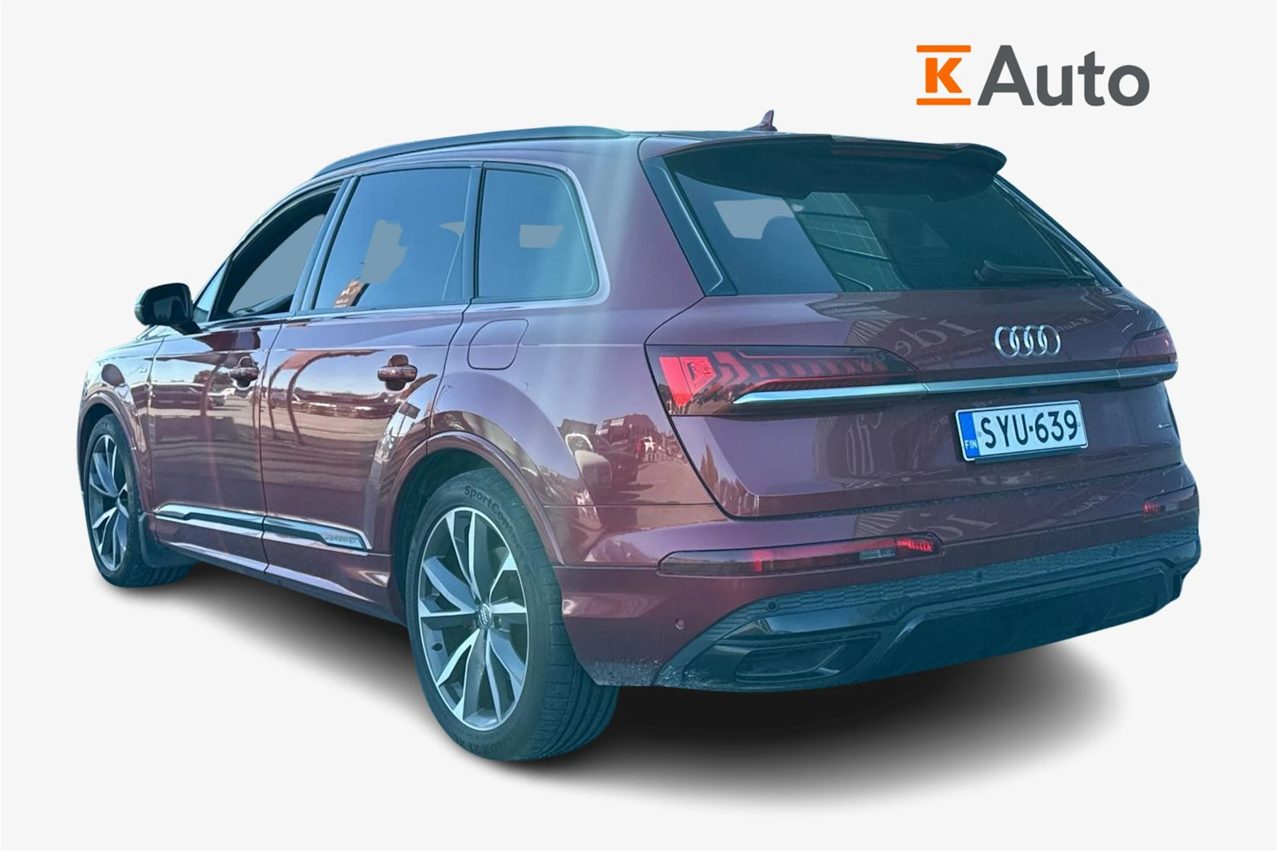 punainen Audi Q7 2020 kuva 2.