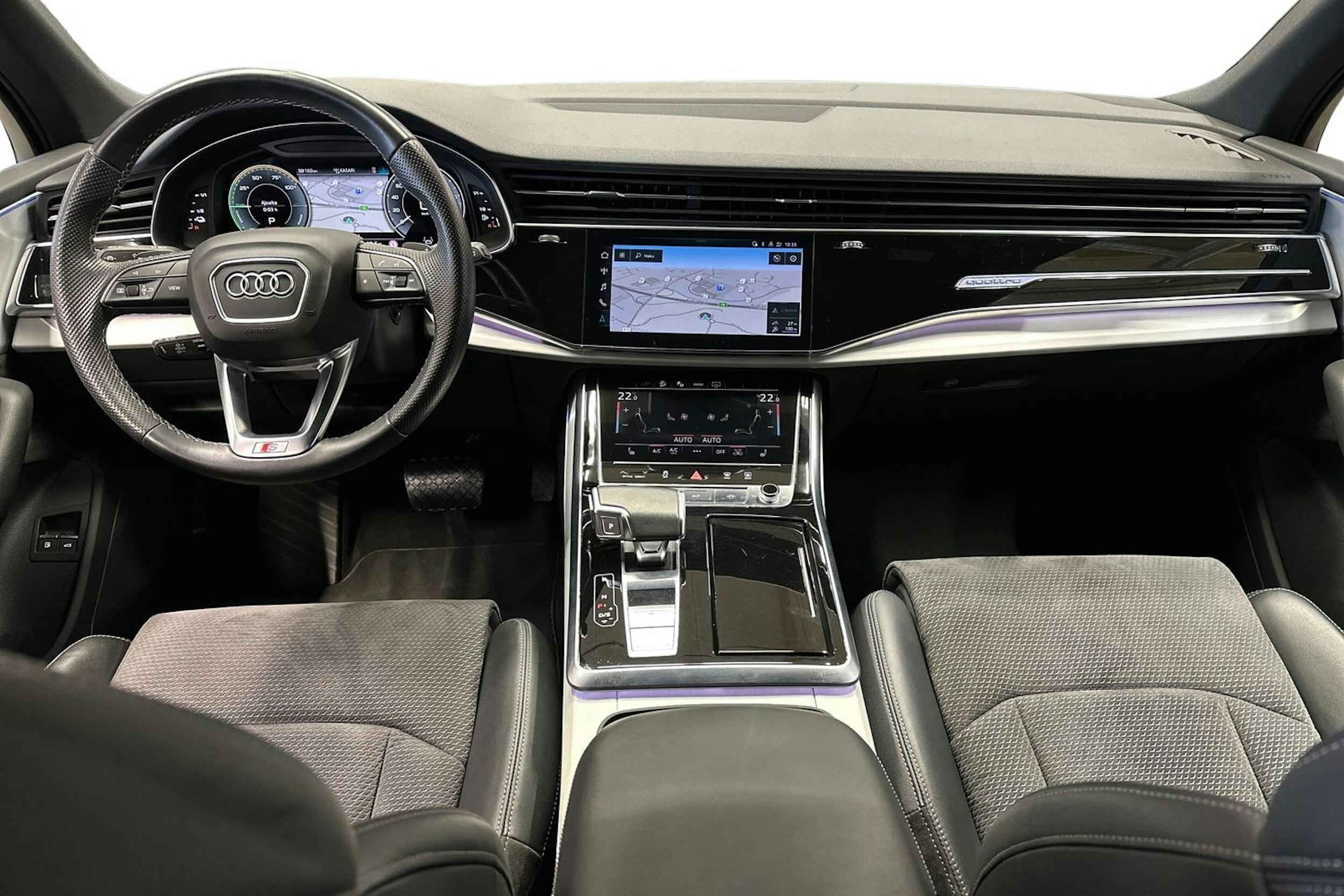 harmaa Audi Q7 2021 kuva 9.